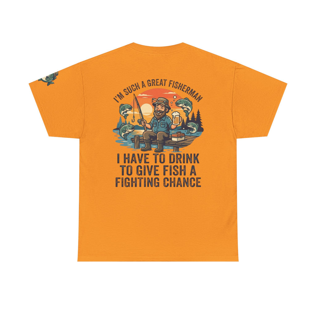 "Drink to Give Fish a Fighting Chance" Premium Graphic Tee