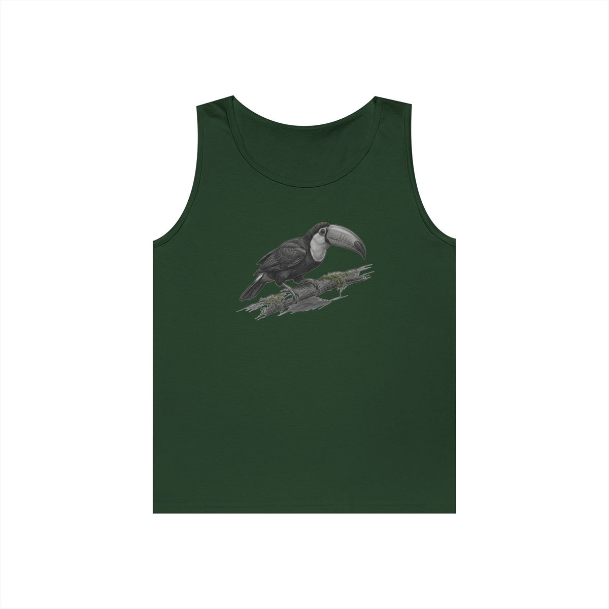 "Pencil Sketch Art Toucan" Tank Top