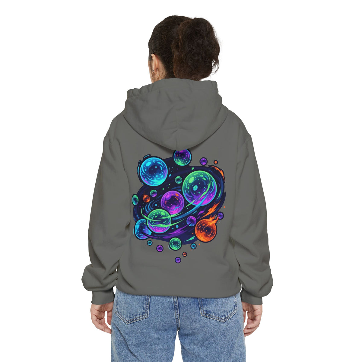 Color: Grey | MinMin Lights (Australian Folklore) Garment-Dyed Hoodie