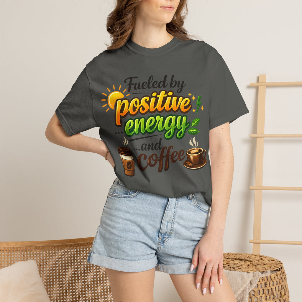 "The High-Voltage Morning Routine" Unisex Garment-Dyed T-shirt