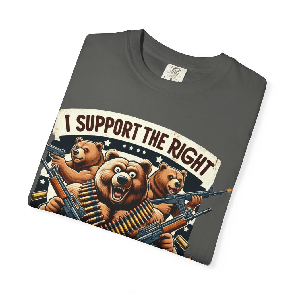 "The Right to Arm Bears (Tactical Trio)" Unisex Garment-Dyed T-shirt