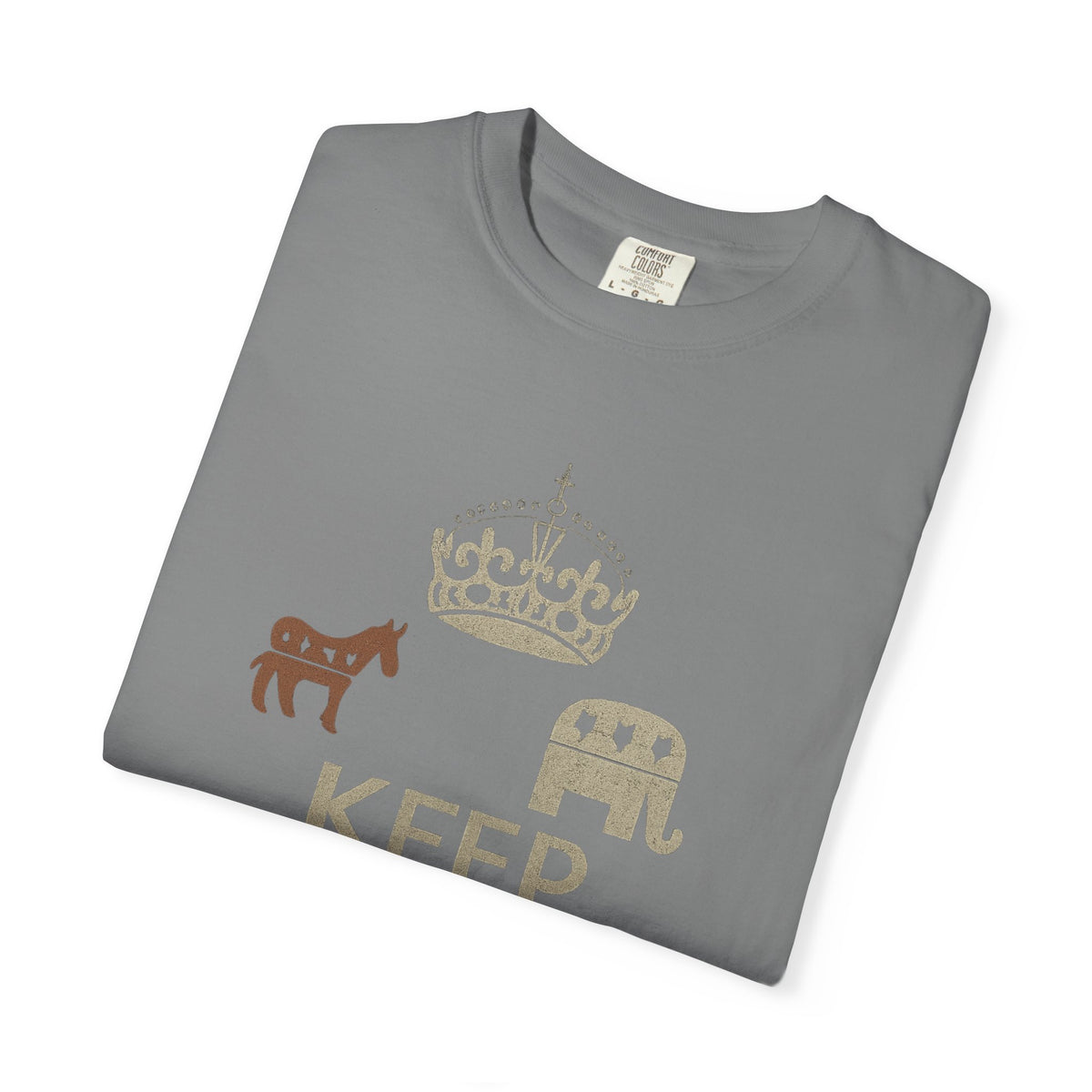 ""KEEP CALM AND BLAME THE OTHER PARTY" Unisex Garment-Dyed T-shirt