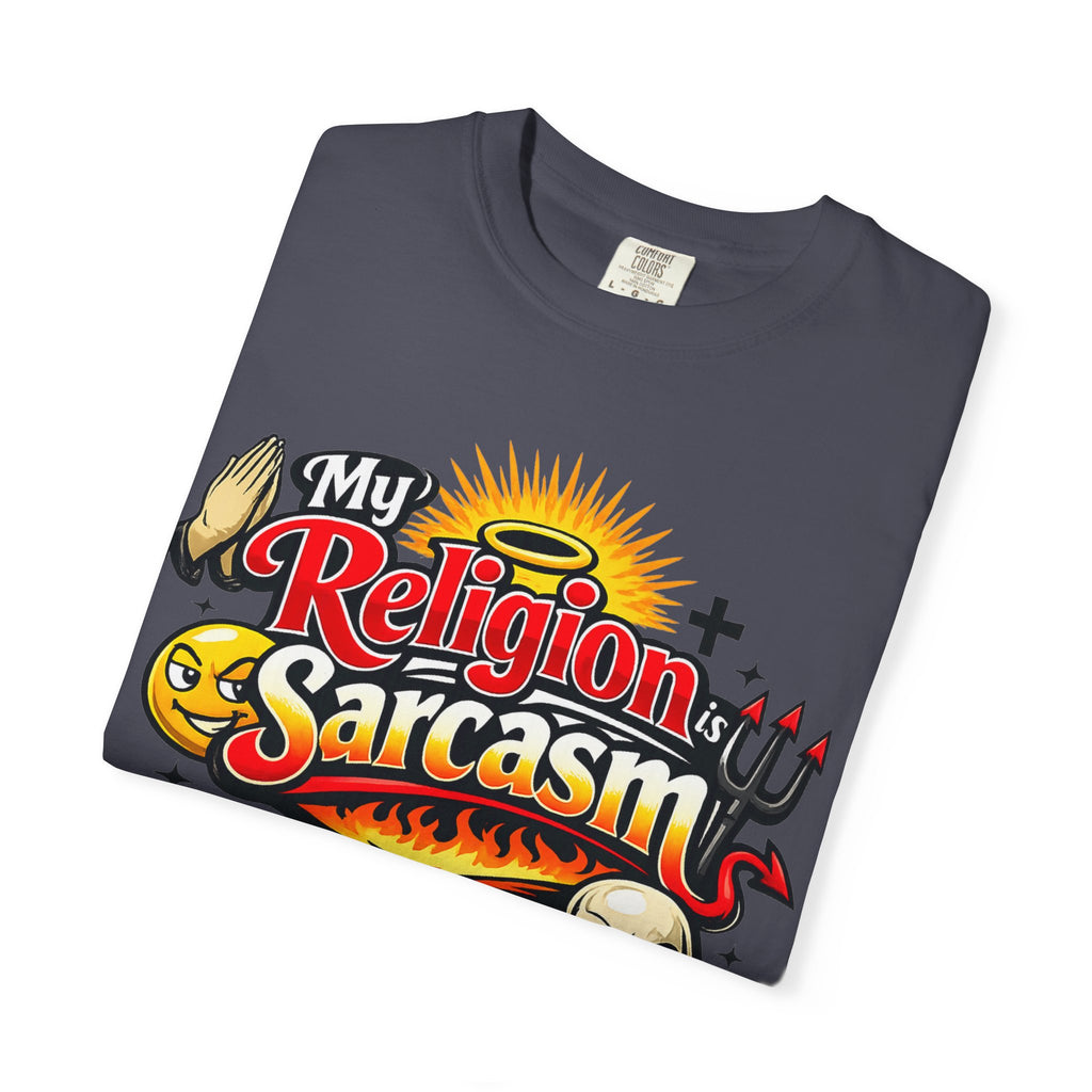 "The Church of Snark" Unisex Garment-Dyed T-shirt