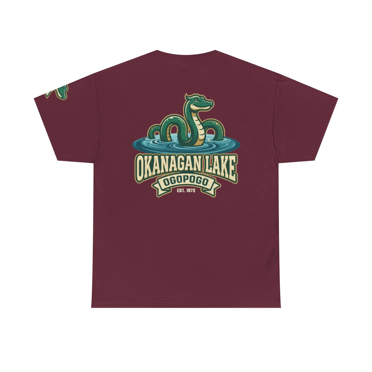 Color: Maroon | Ogopogo (Canada) Premium Graphic Tee