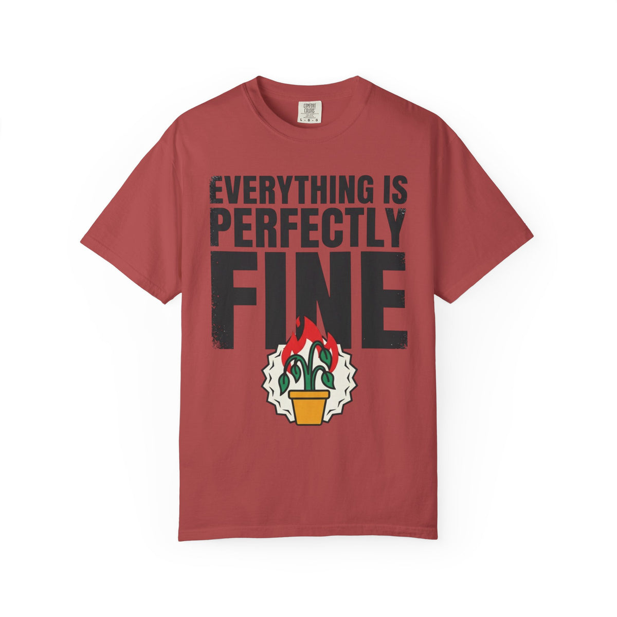 Color: Crimson | Perfectly Fine Unisex Garment-Dyed Tee