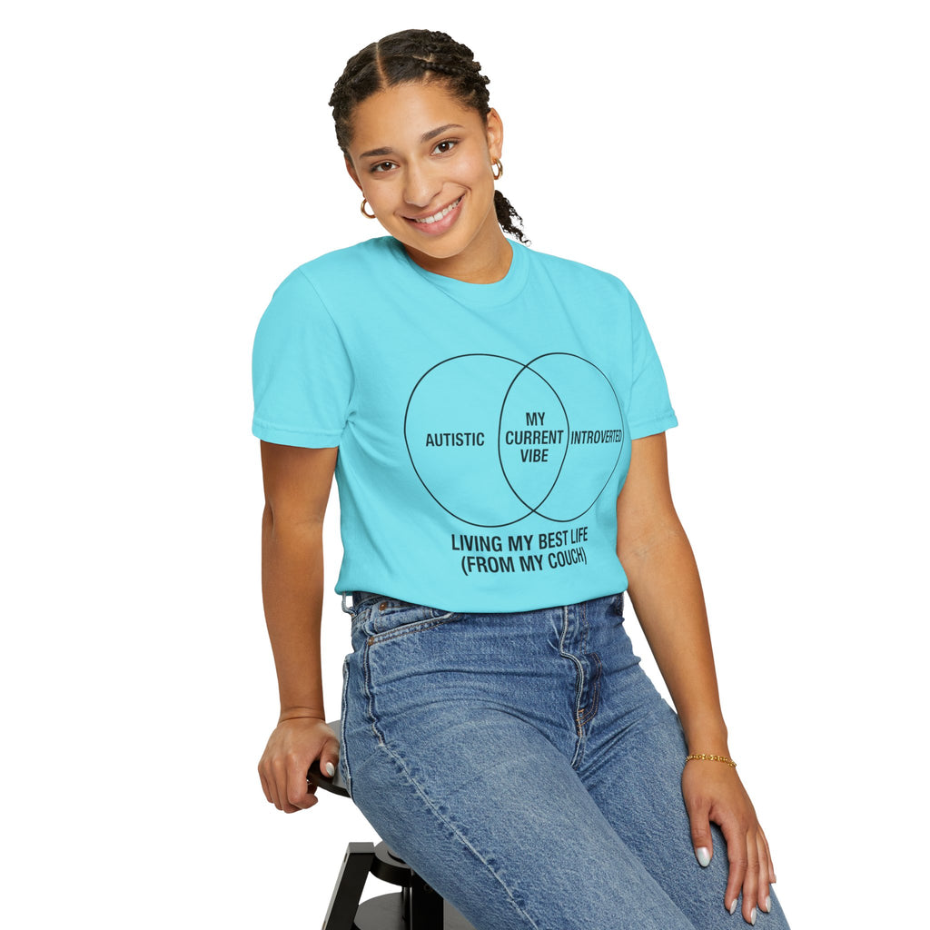 "Living My Best Life" Unisex Garment-Dyed Tee