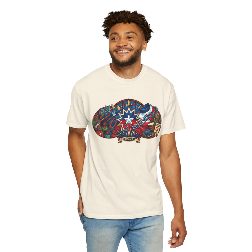 "Juneteenth" Unisex Garment-Dyed Tee