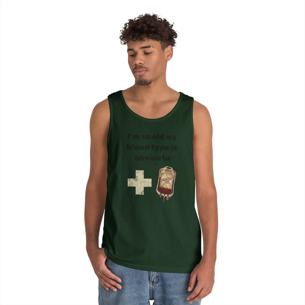 Color: Forest Green | Blood Type Tank Top