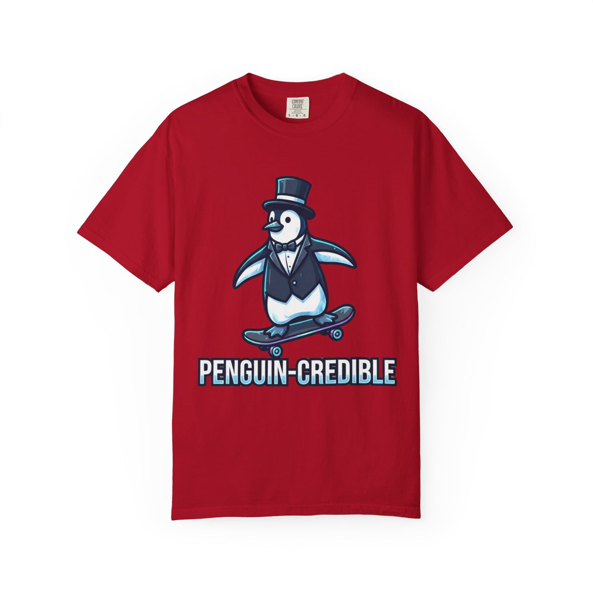 "Penguin Credible" Unisex Garment-Dyed Tee