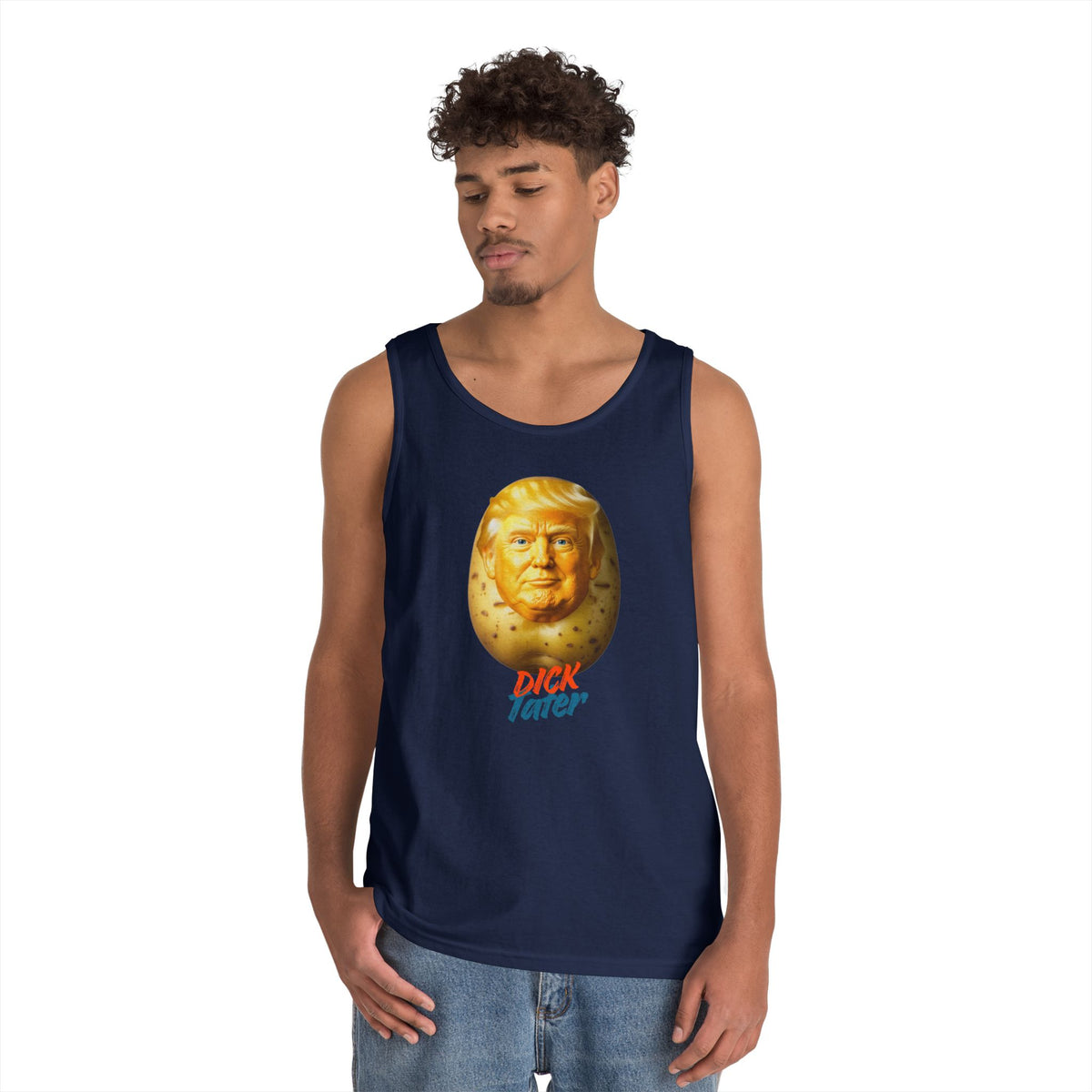 Color: Navy | Dick Tater Tank Top