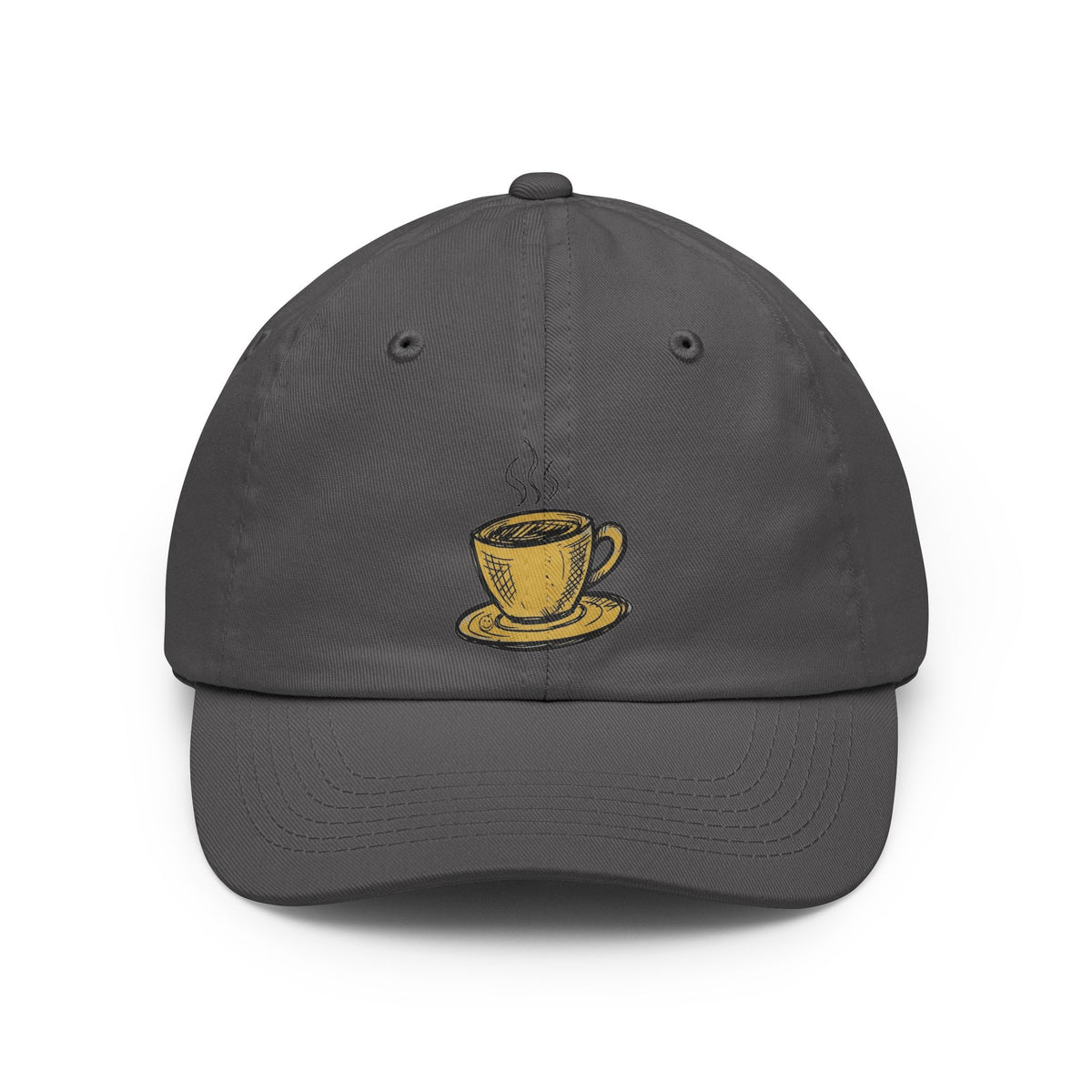 Color: Charcoal | Happy Coffee Dad Hat