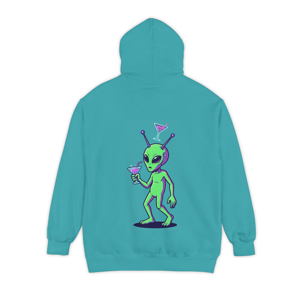 "Drunk Alien" Garment-Dyed Hoodie