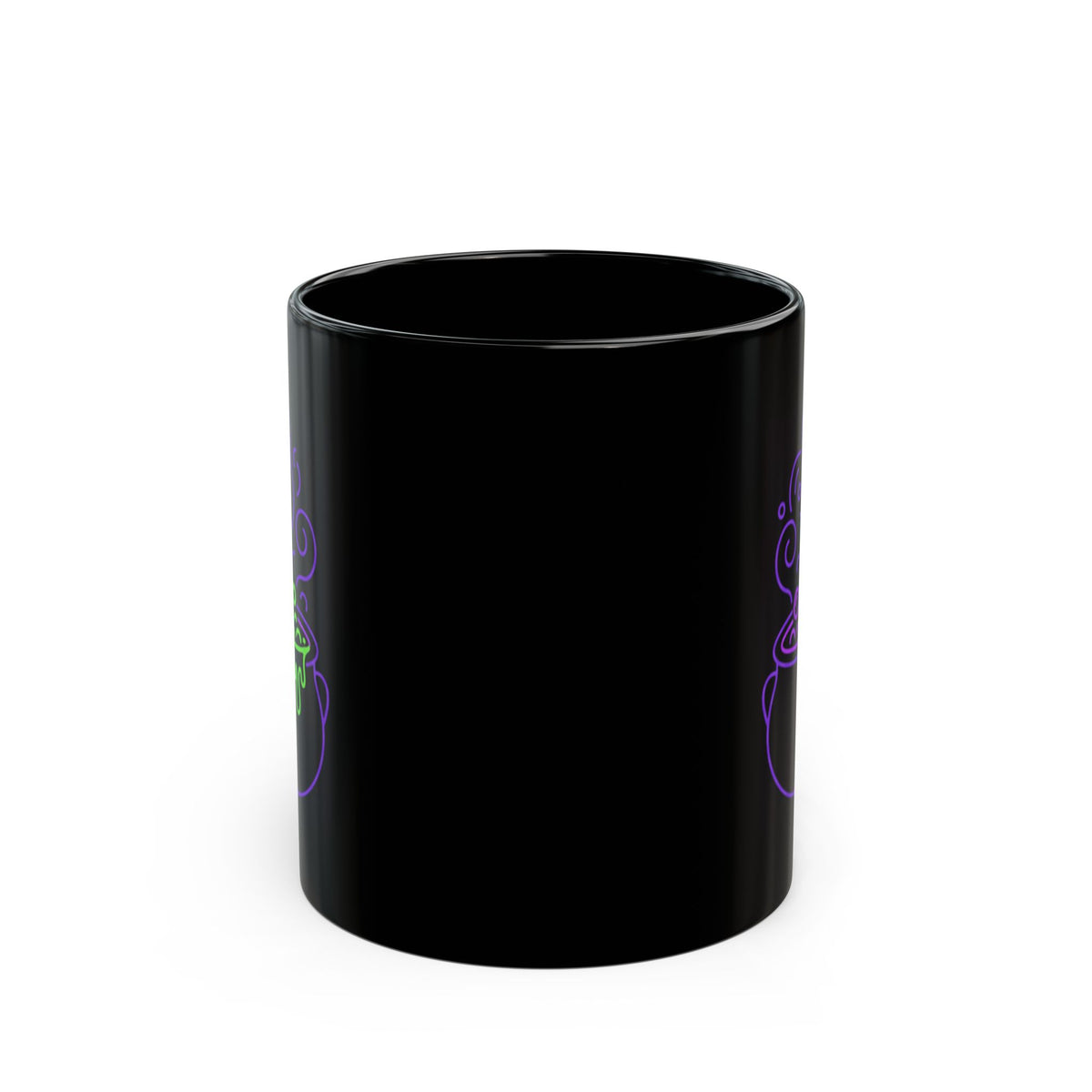 "Ride The Handle, Stir The Pot" Black Ceramic Mug — Graphic