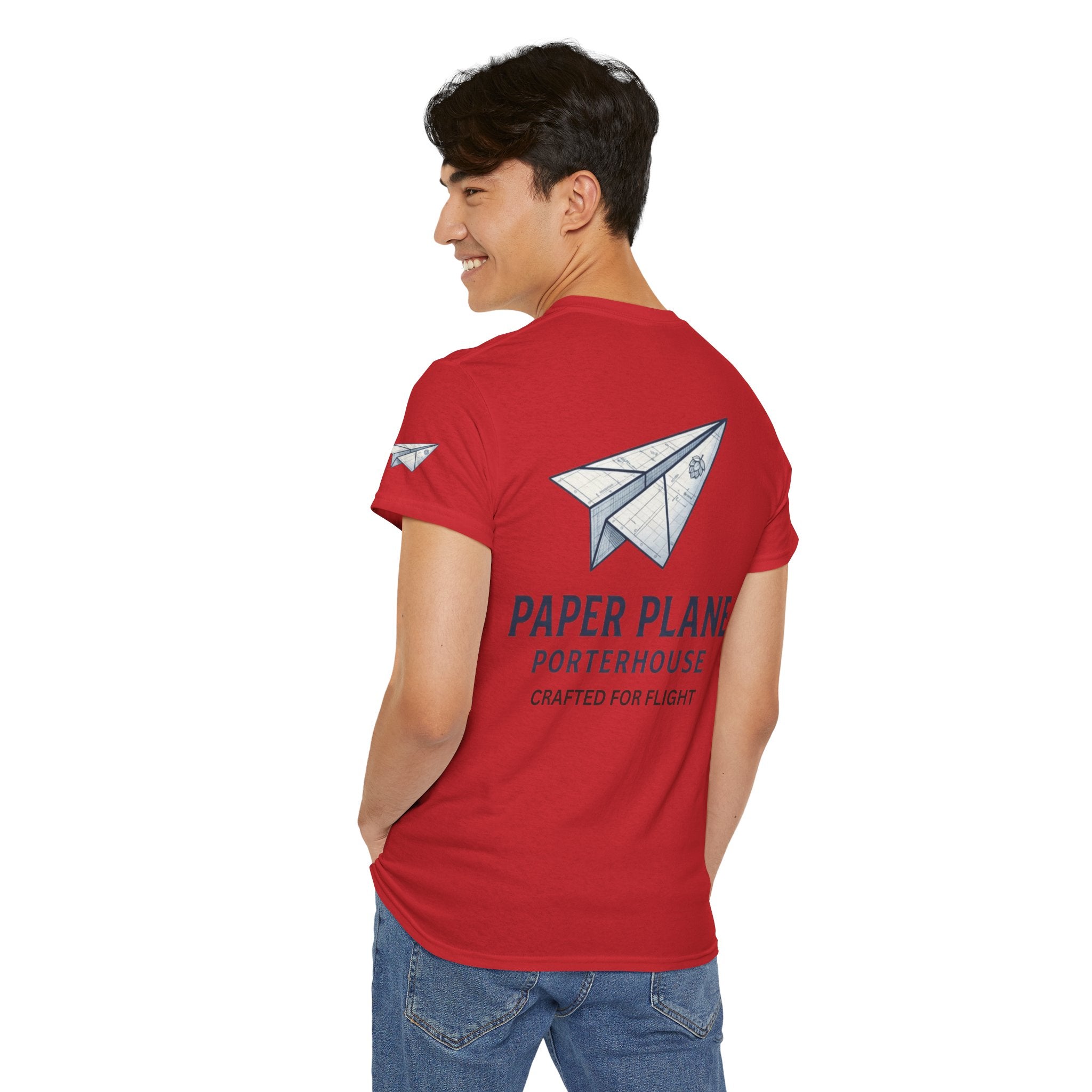 "Paper Plane Porterhouse" Premium Graphic Tee