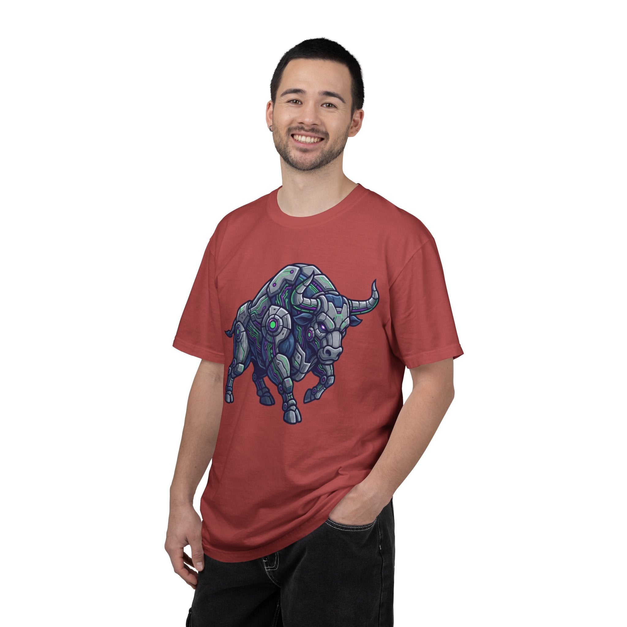 "Cyber Bull" Unisex Garment-Dyed Tee