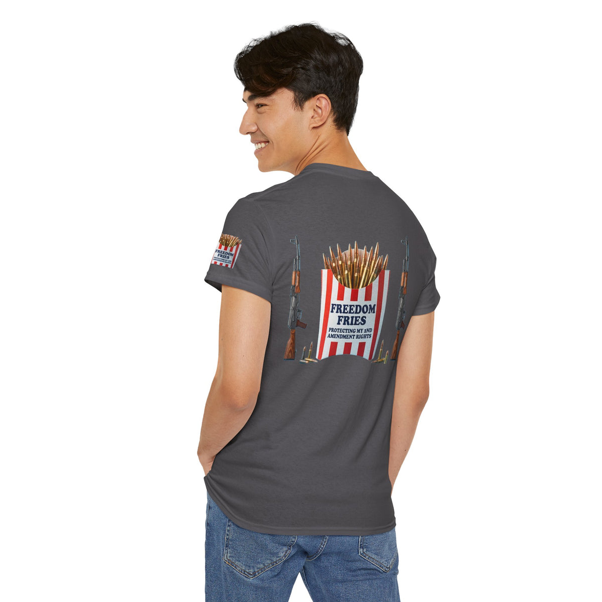 Color: Charcoal | Freedom Fries Premium Graphic Tee