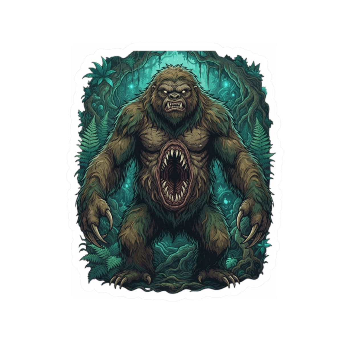 "Mapinguari (Amazon Rainforest)" Sticker — Main
