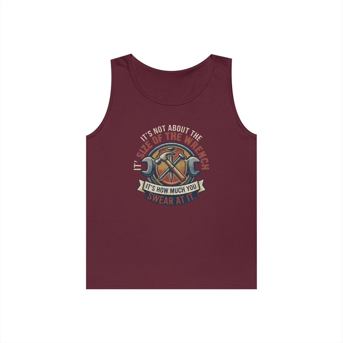 Color: Maroon | Size Matters Tank Top