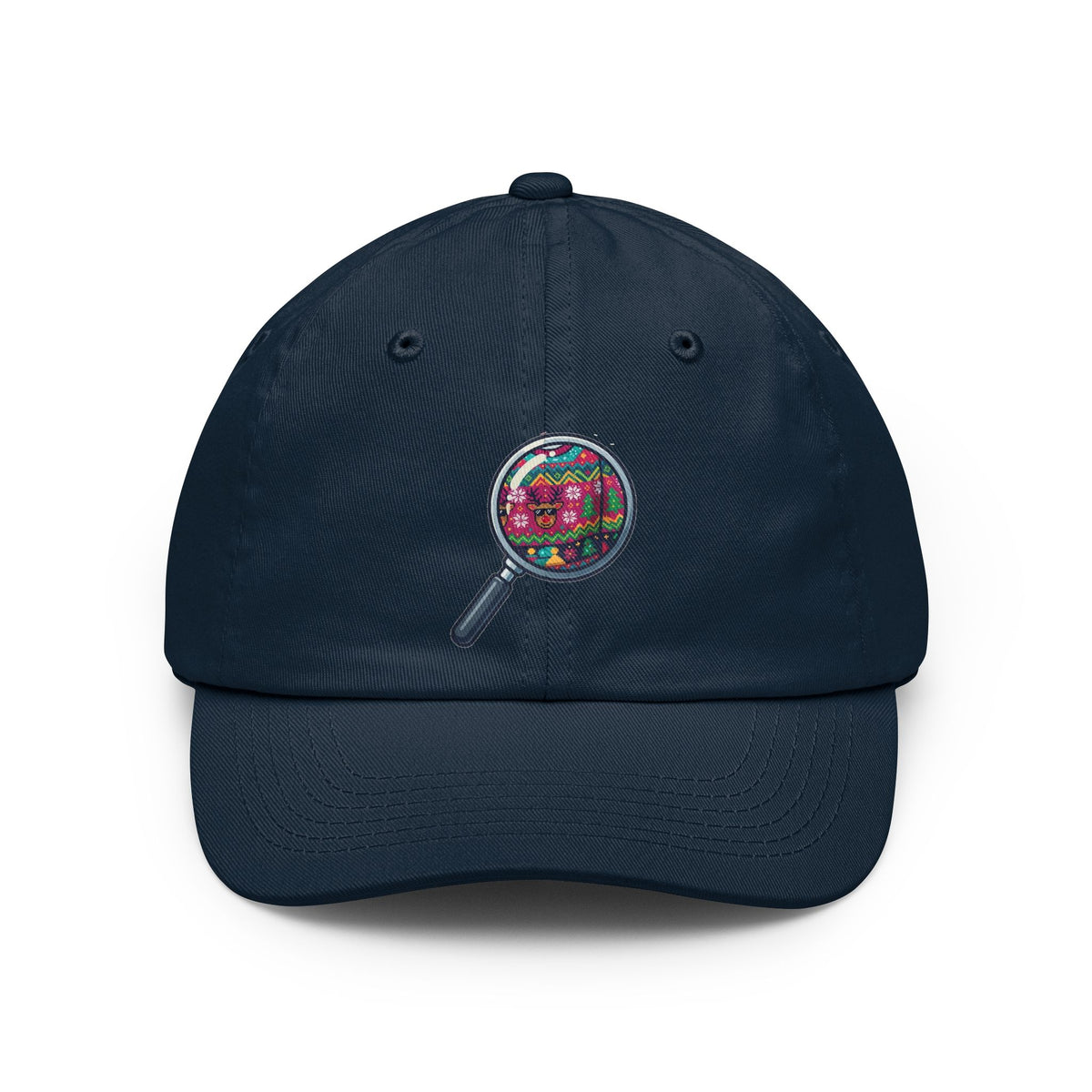 Color: Navy | Ugly Sweater Dad Hat — Graphic