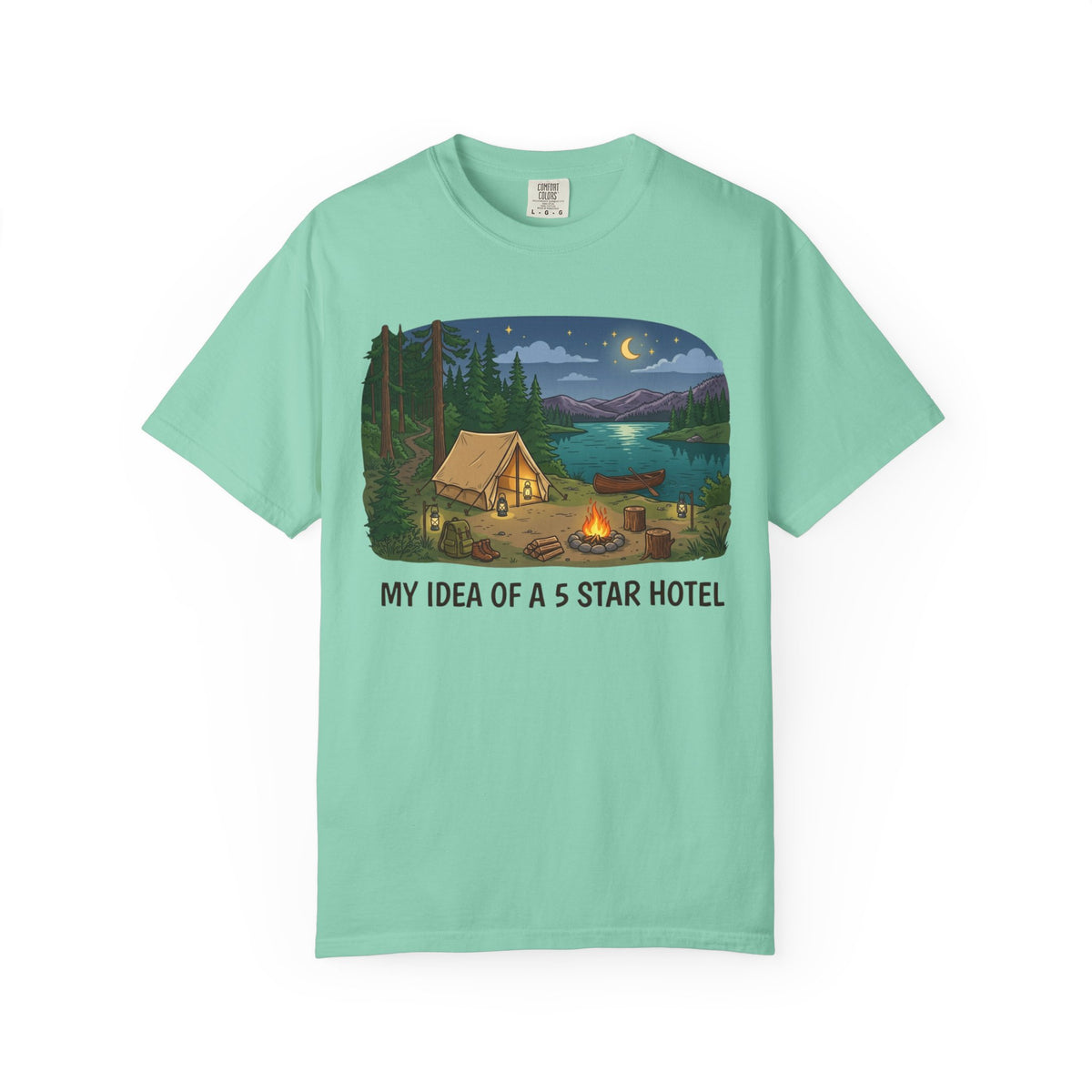 Color: Island Reef | Five Star Hotel Unisex Garment-Dyed Tee