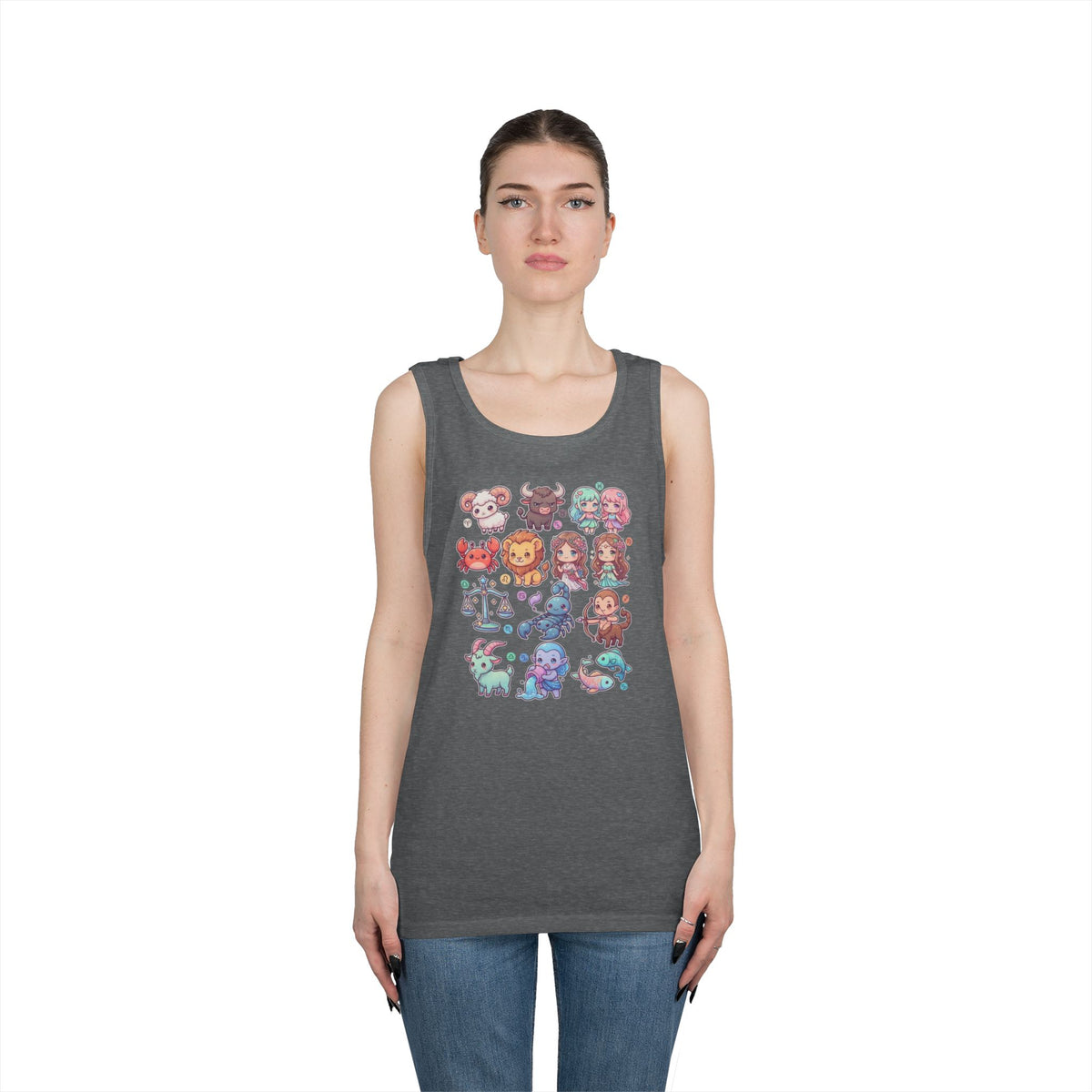 "Cute Chibi Zodiac" Tank Top