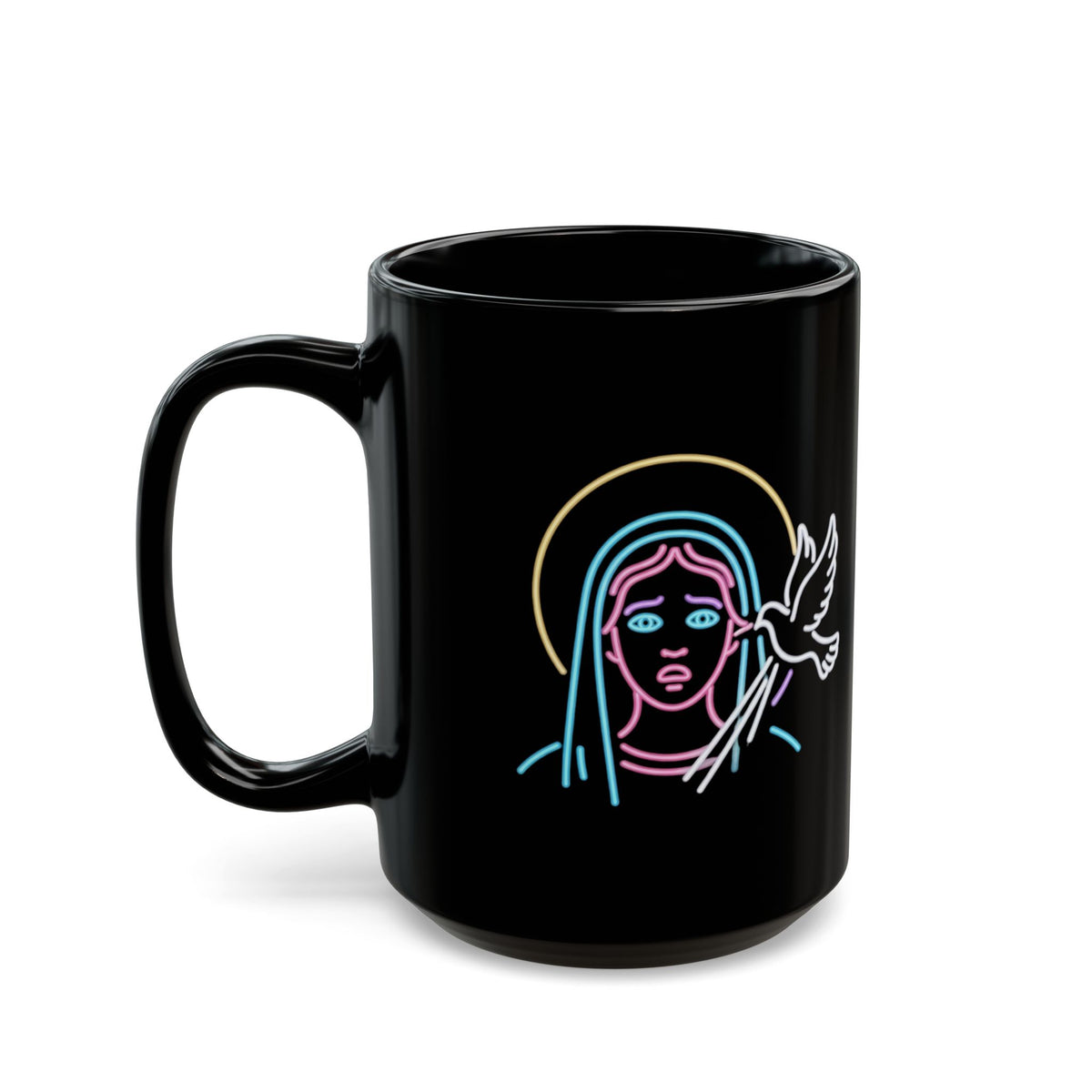 "Good Book Series MILF" Black Ceramic Mug — Graphic
