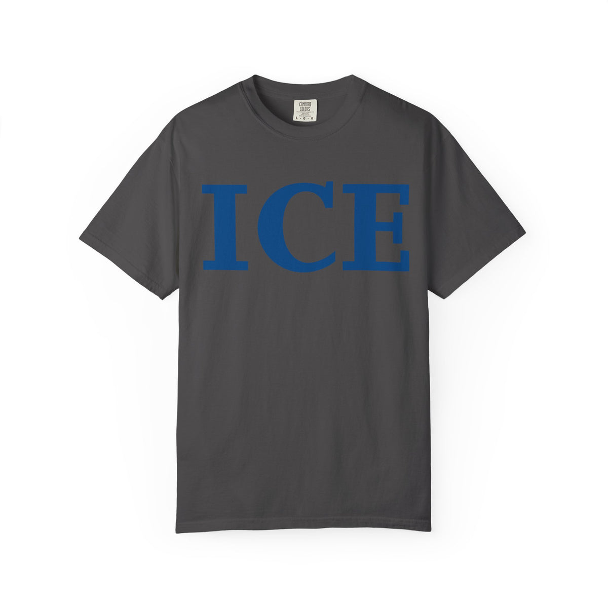 Color: Graphite | ICE LOGO Unisex Garment-Dyed T-shirt