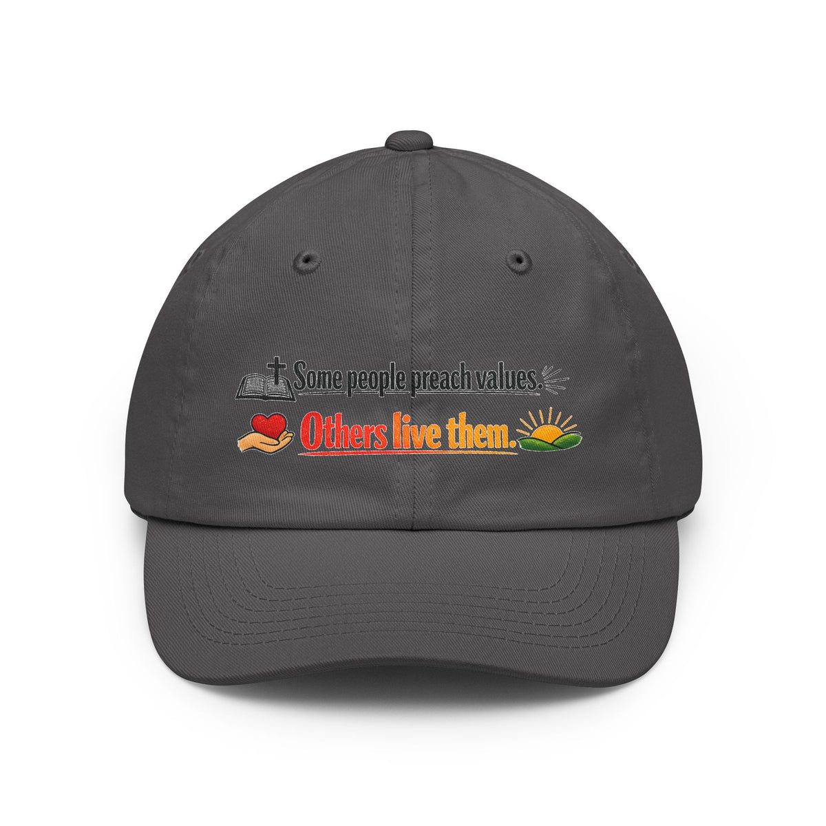 Color: Charcoal | Some People Preach Values Dad Hat