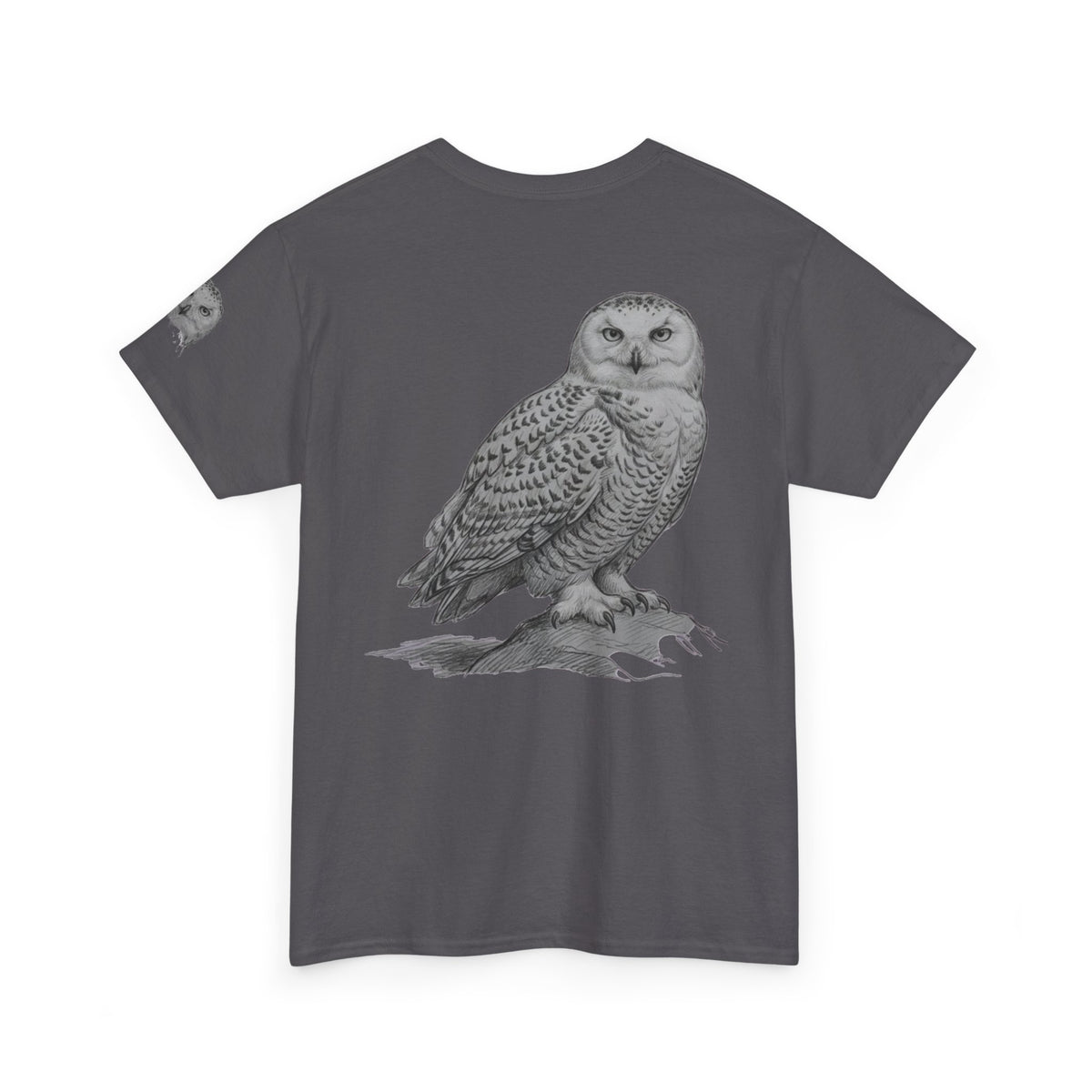 "Pencil Sketch Art Owl" Premium Graphic Tee