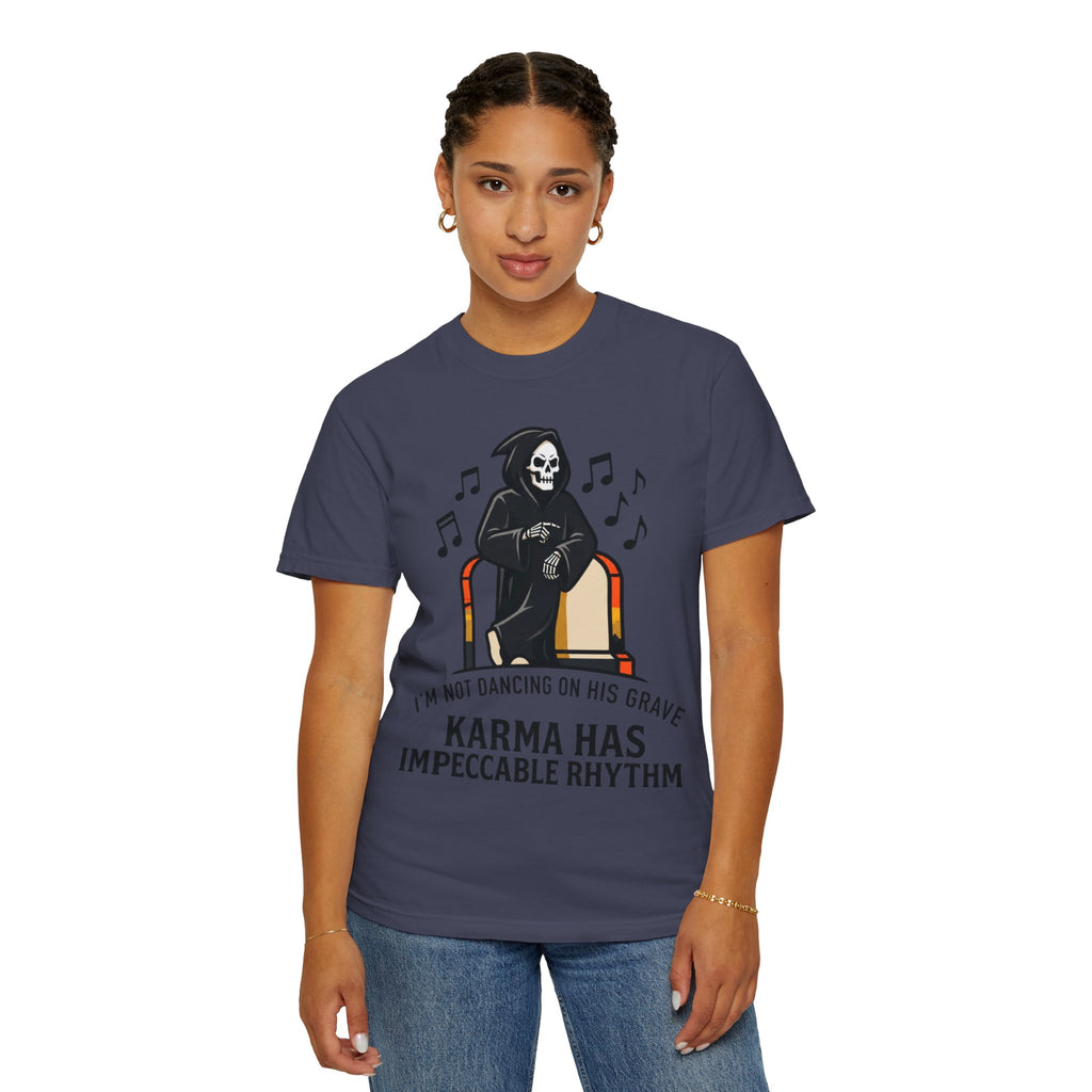 "Dancing On Grave" Unisex Garment-Dyed Tee