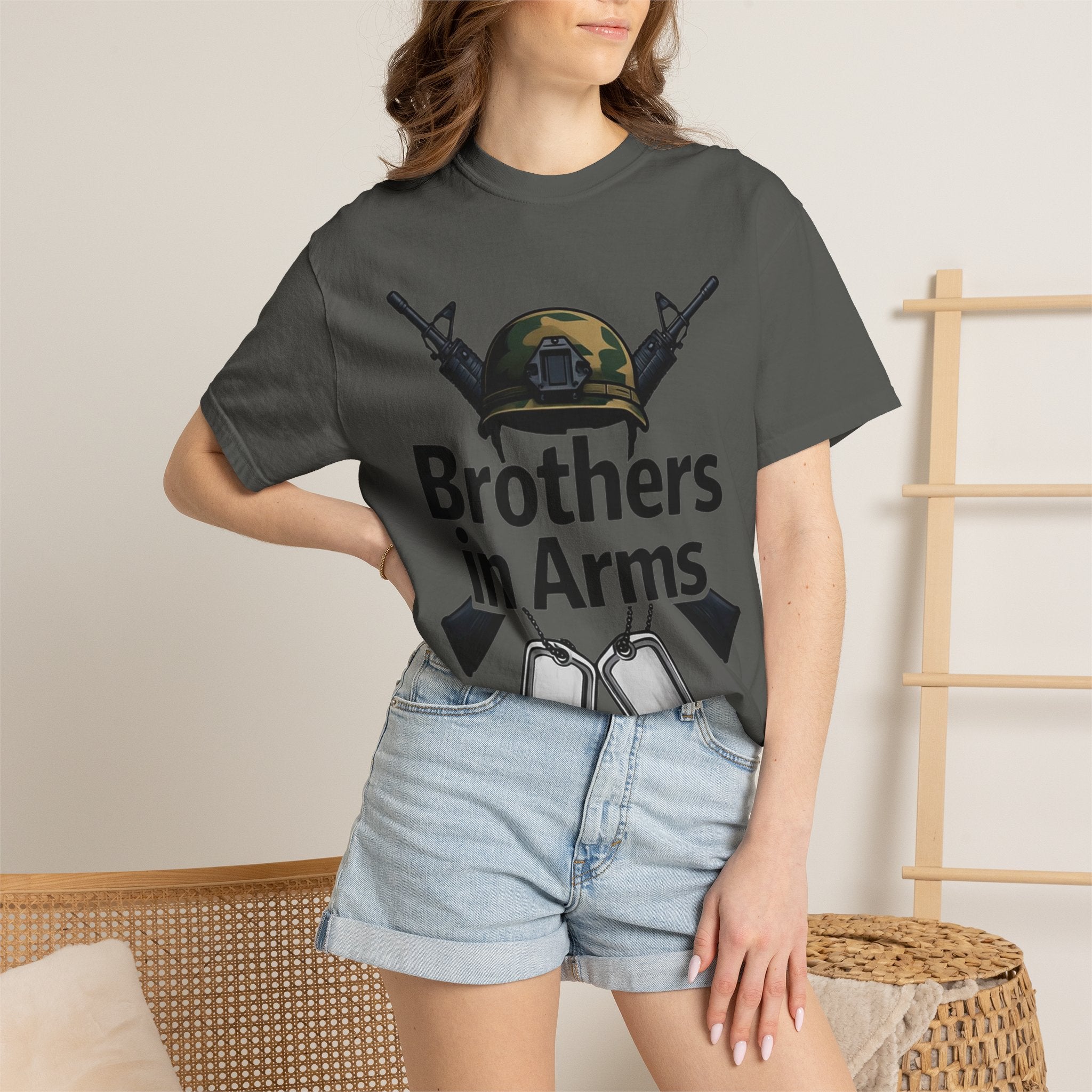 "Brothers in Arms" Unisex Garment-Dyed T-shirt