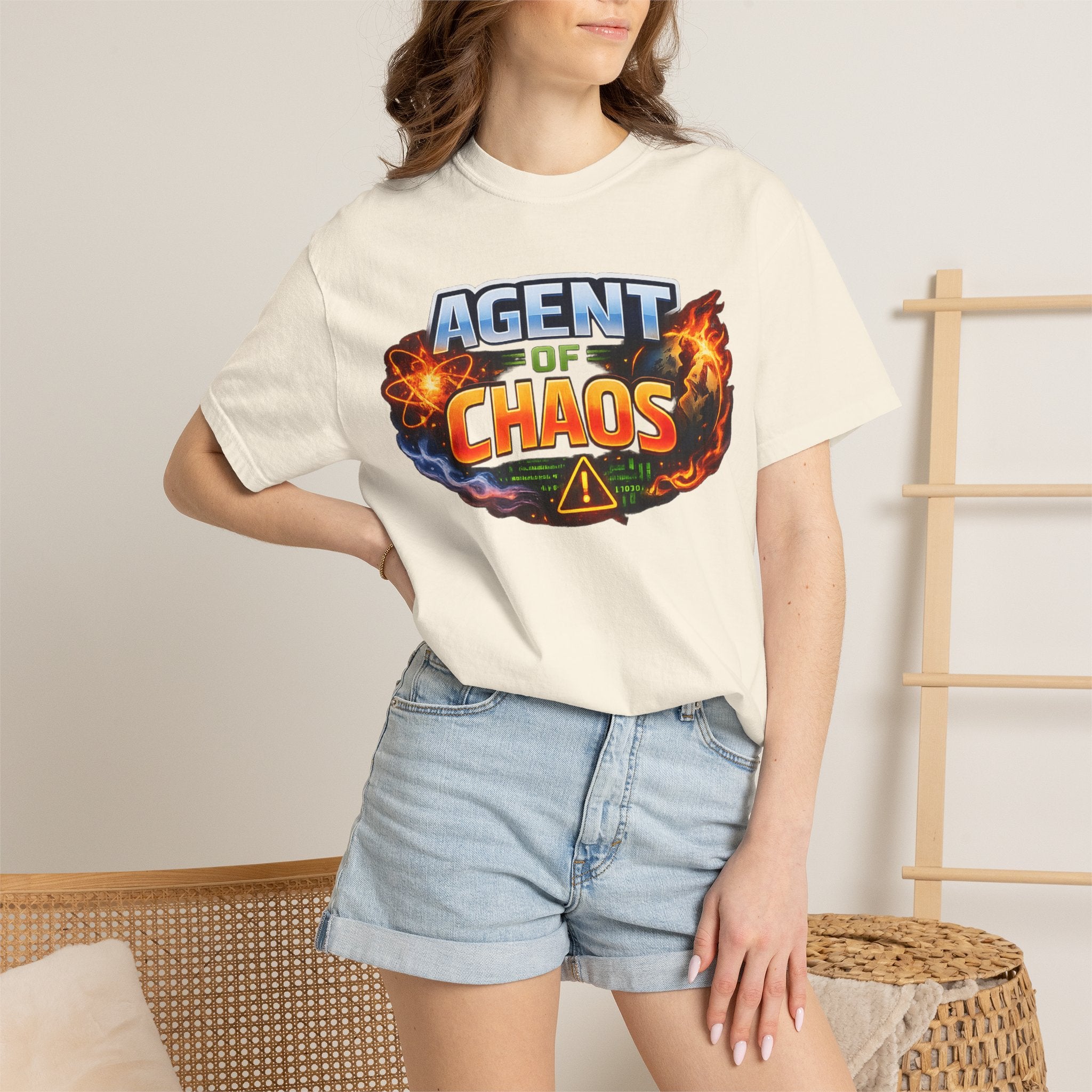 "Agent of Chaos" Unisex Garment-Dyed Tee