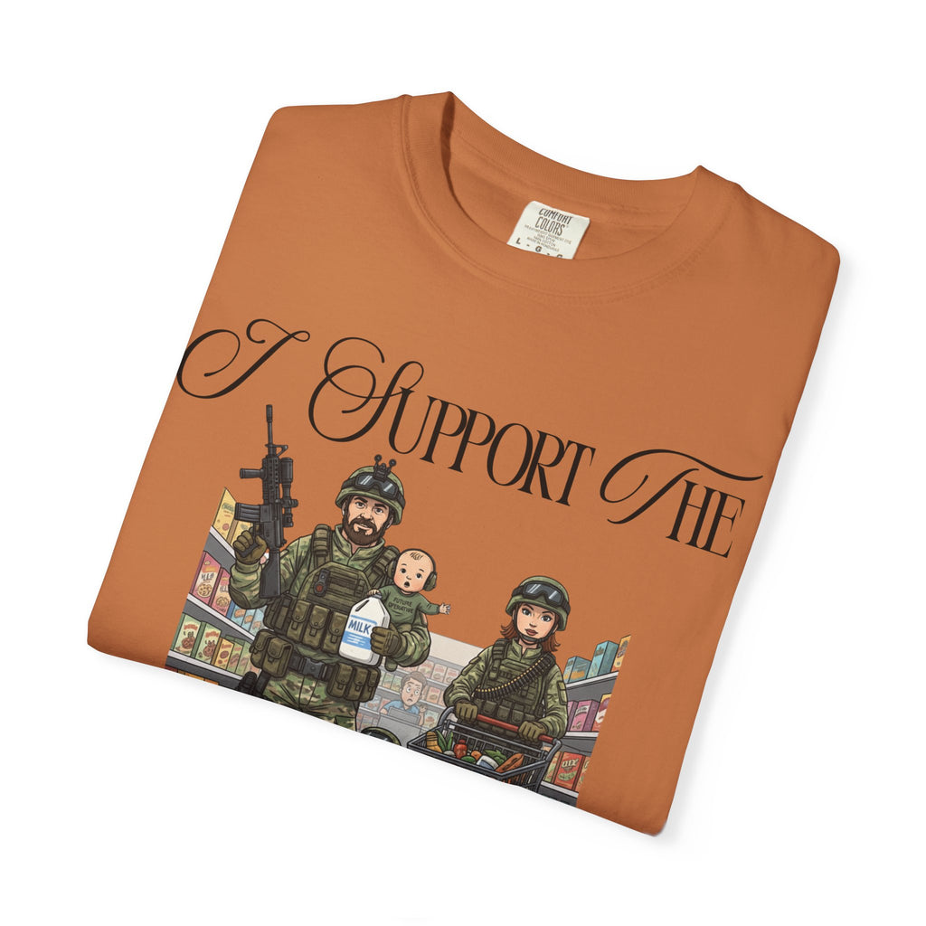 "actical Grocery Run" Unisex Garment-Dyed T-shirt