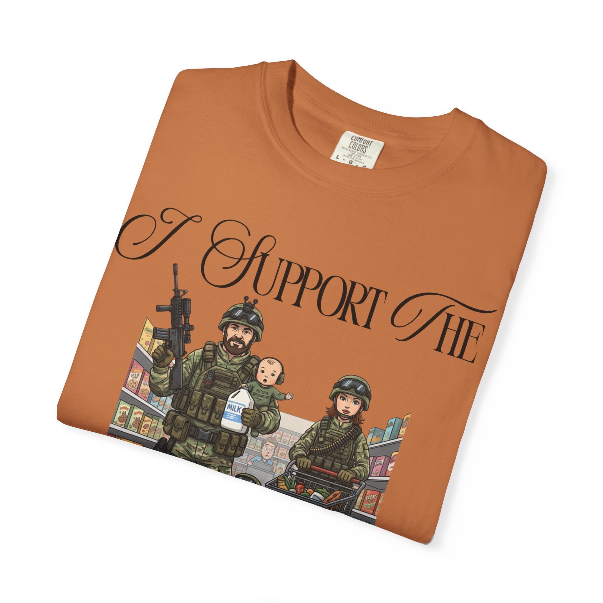 "actical Grocery Run" Unisex Garment-Dyed T-shirt