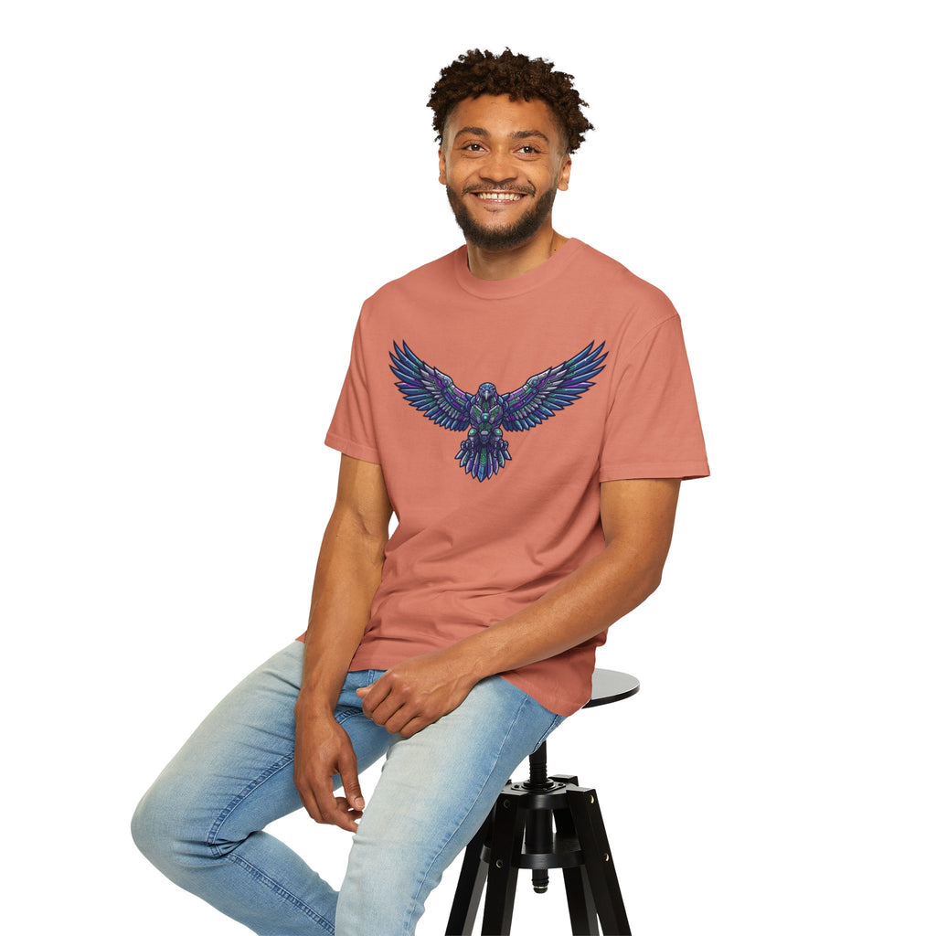 "Cyber Falcon" Unisex Garment-Dyed Tee