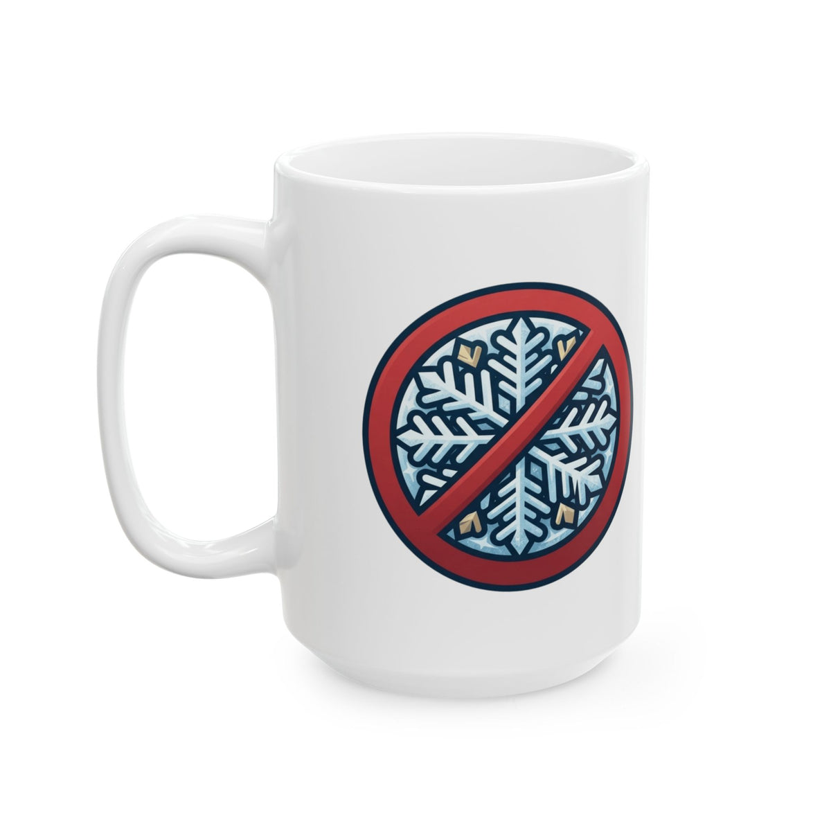 "Oh Come All Ye" White Ceramic Mug — Graphic