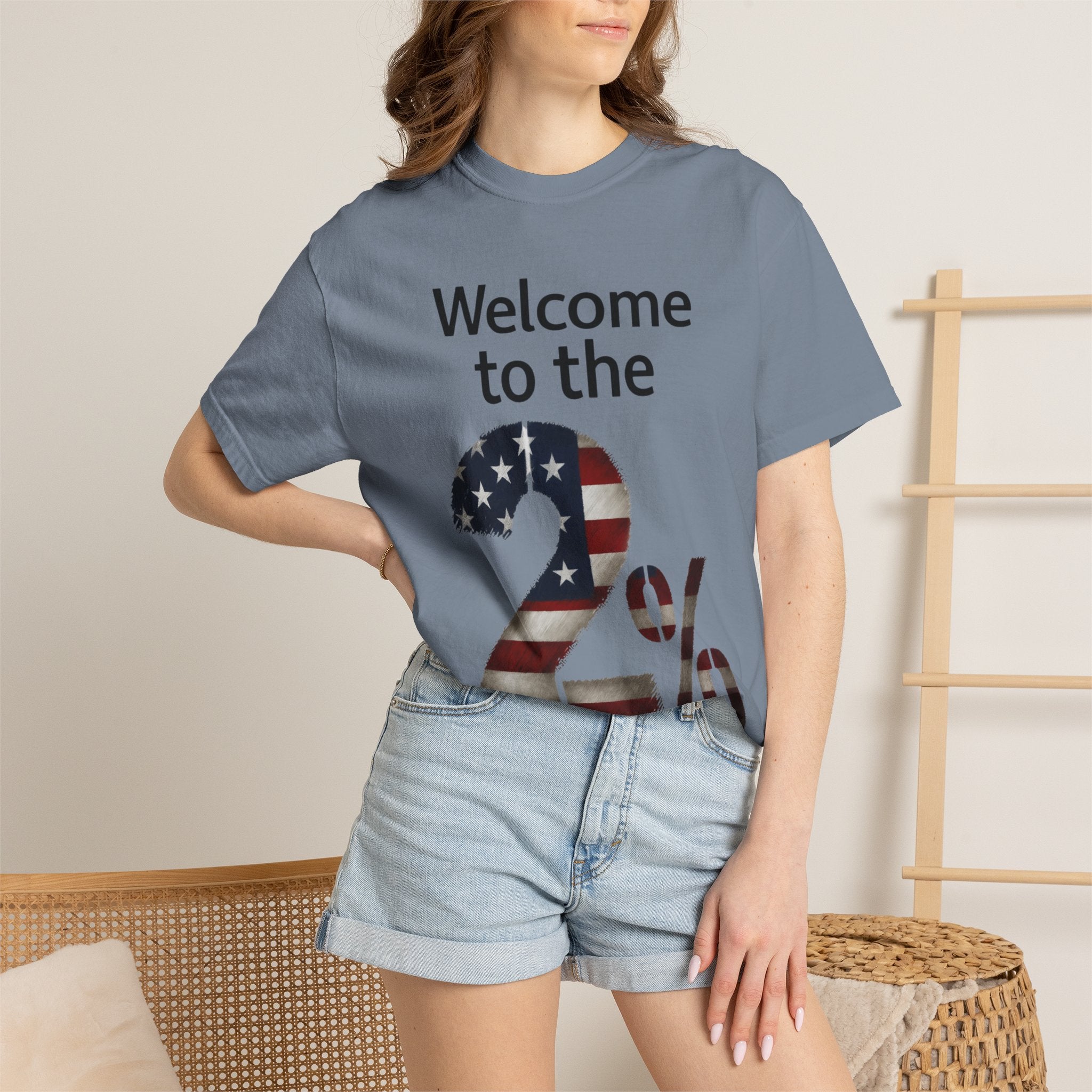 "Two Percent" Unisex Garment-Dyed T-shirt
