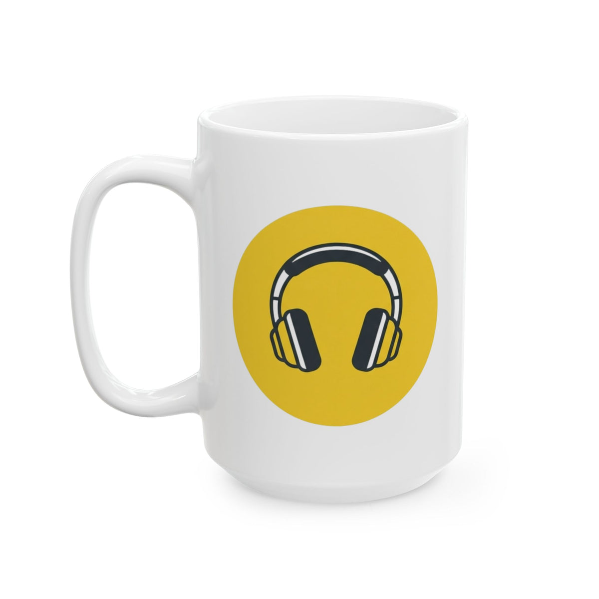 "Sensory At Capacity" White Ceramic Mug — Graphic