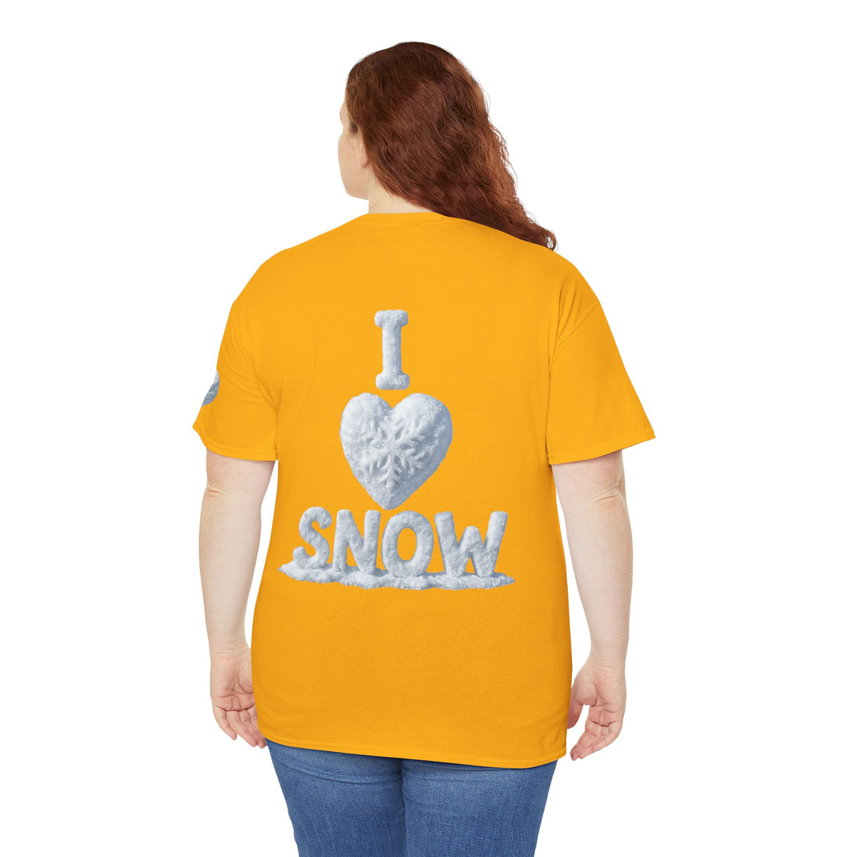 Color: Gold | I Love Snow Premium Graphic Tee