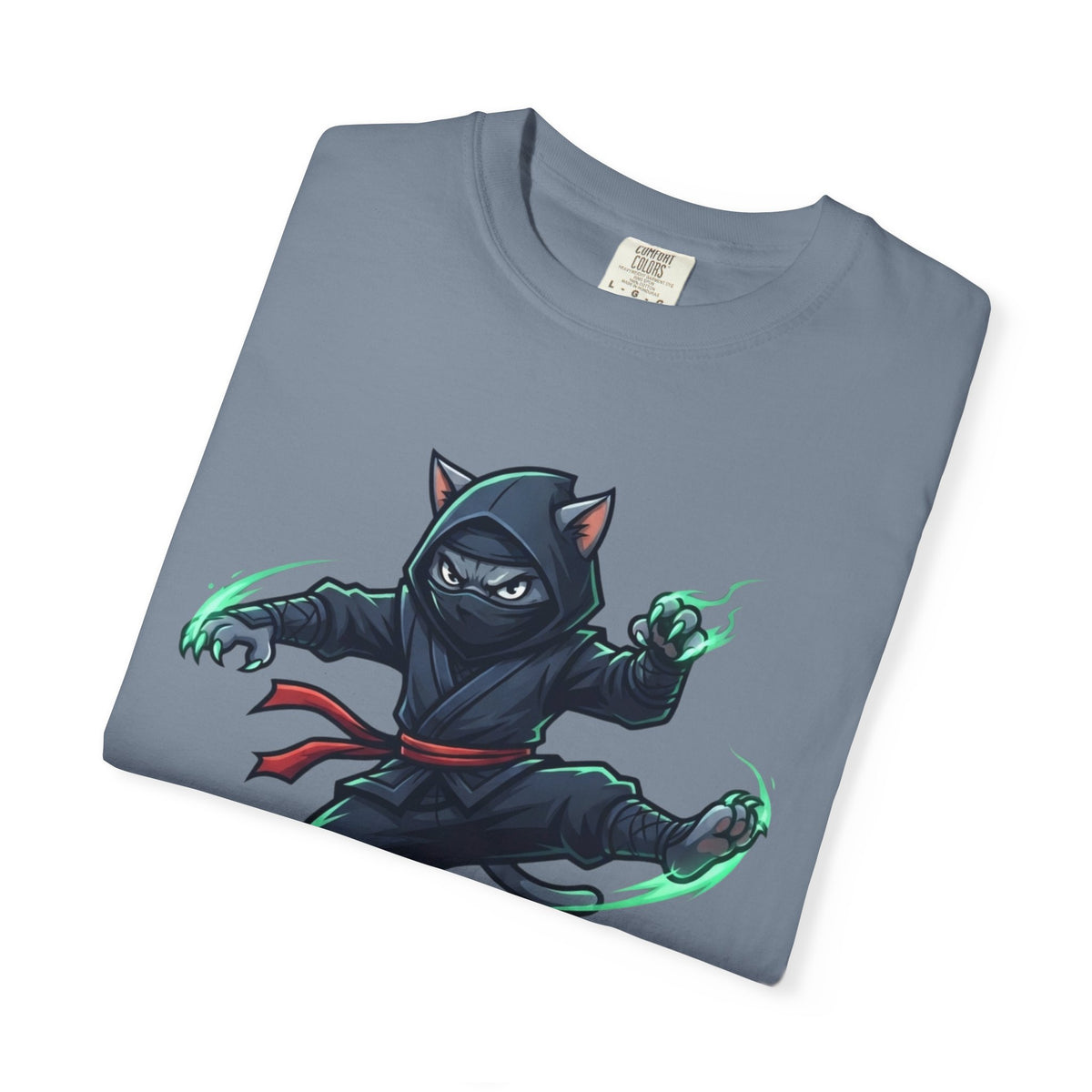 "Ninja Cat Credible" Unisex Garment-Dyed Tee