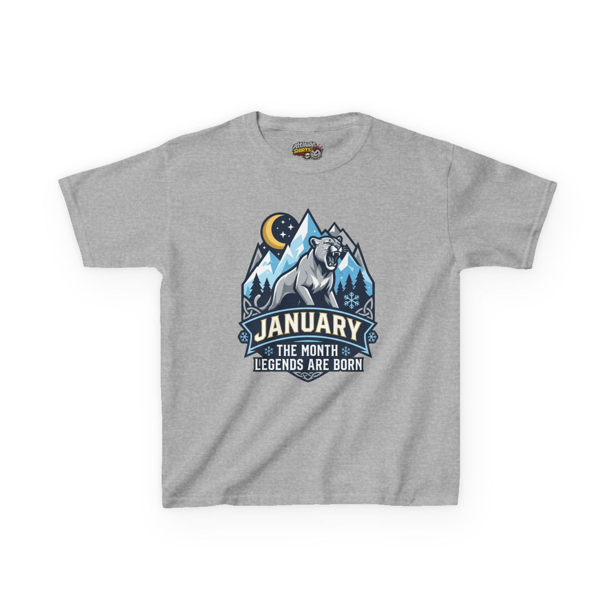 Color: Sport Grey | January Legend Kids Tee