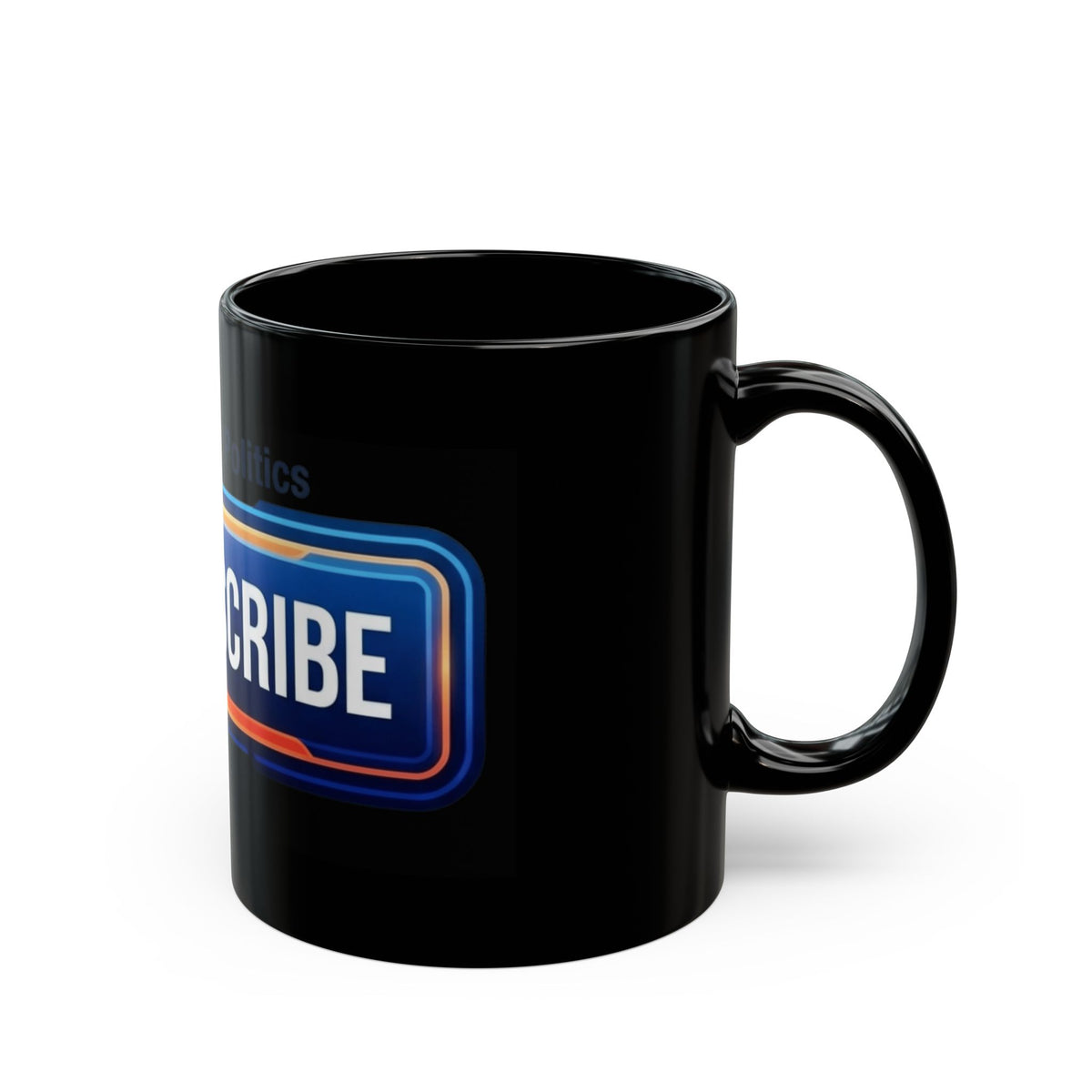 "Unsubscribe From Family Politics" Black Ceramic Mug