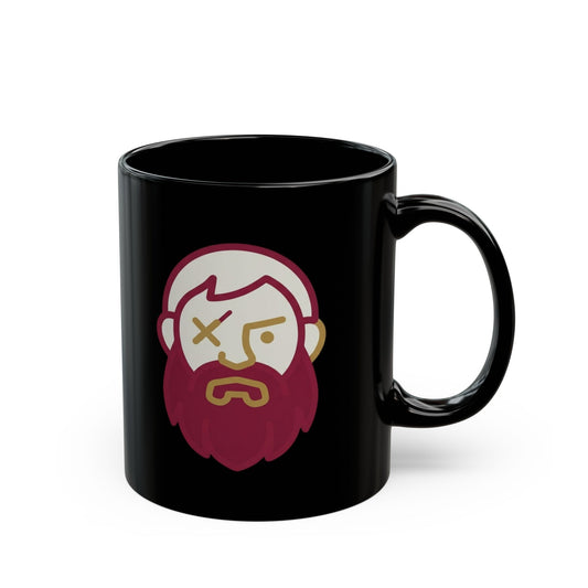 "Good Book Series Coffee Hot and Dead" Black Ceramic Mug — Graphic