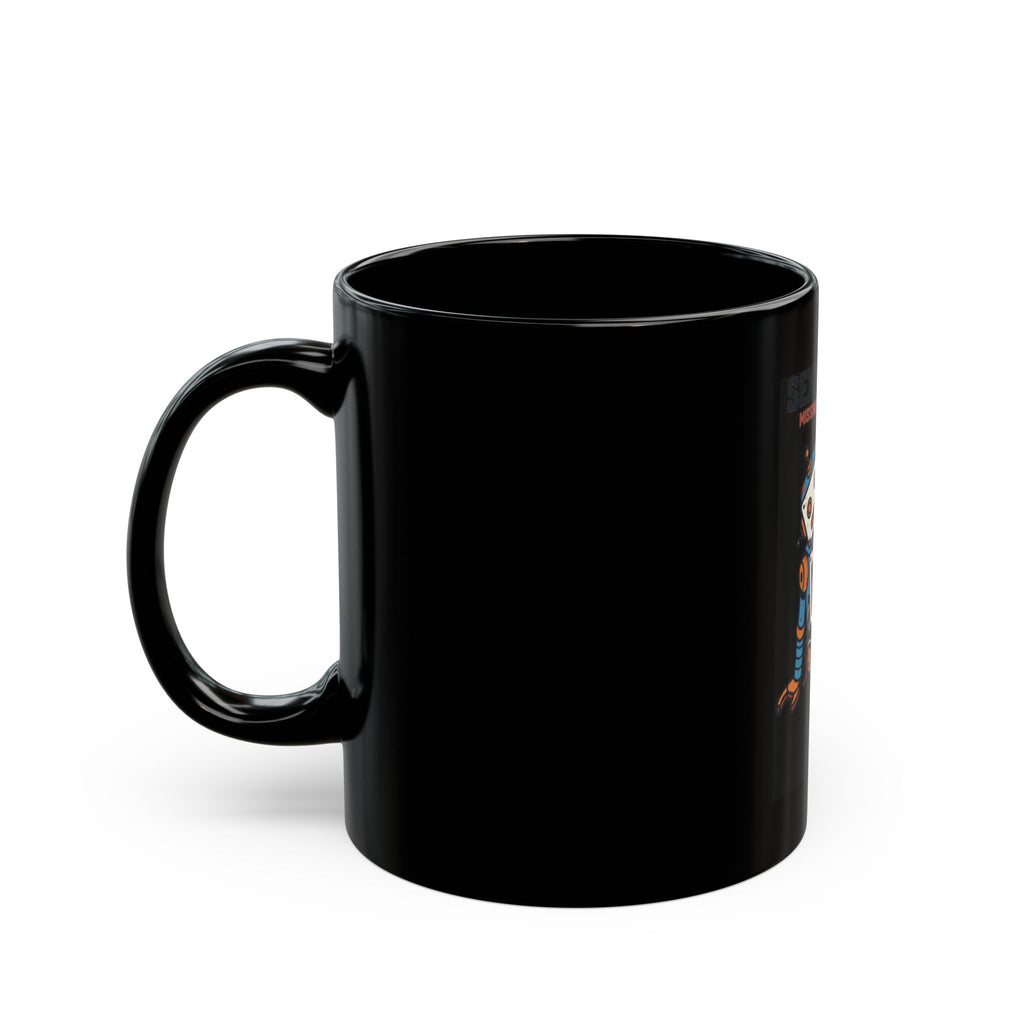 "Sex Machine" Black Ceramic Mug