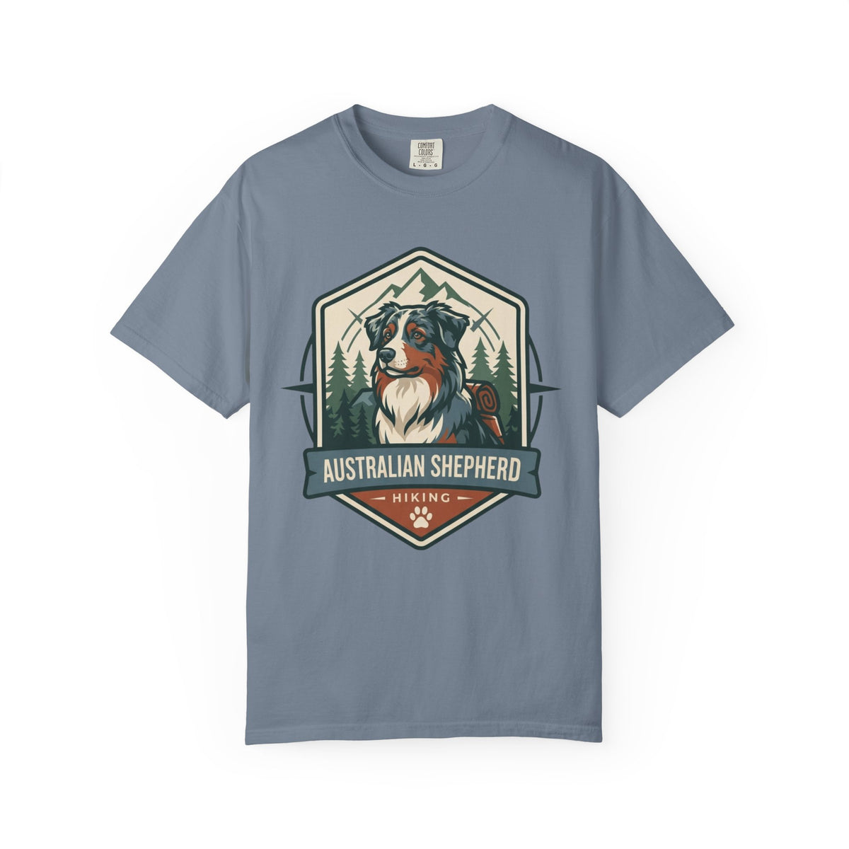 "Australian Sheperd" Unisex Garment-Dyed Tee