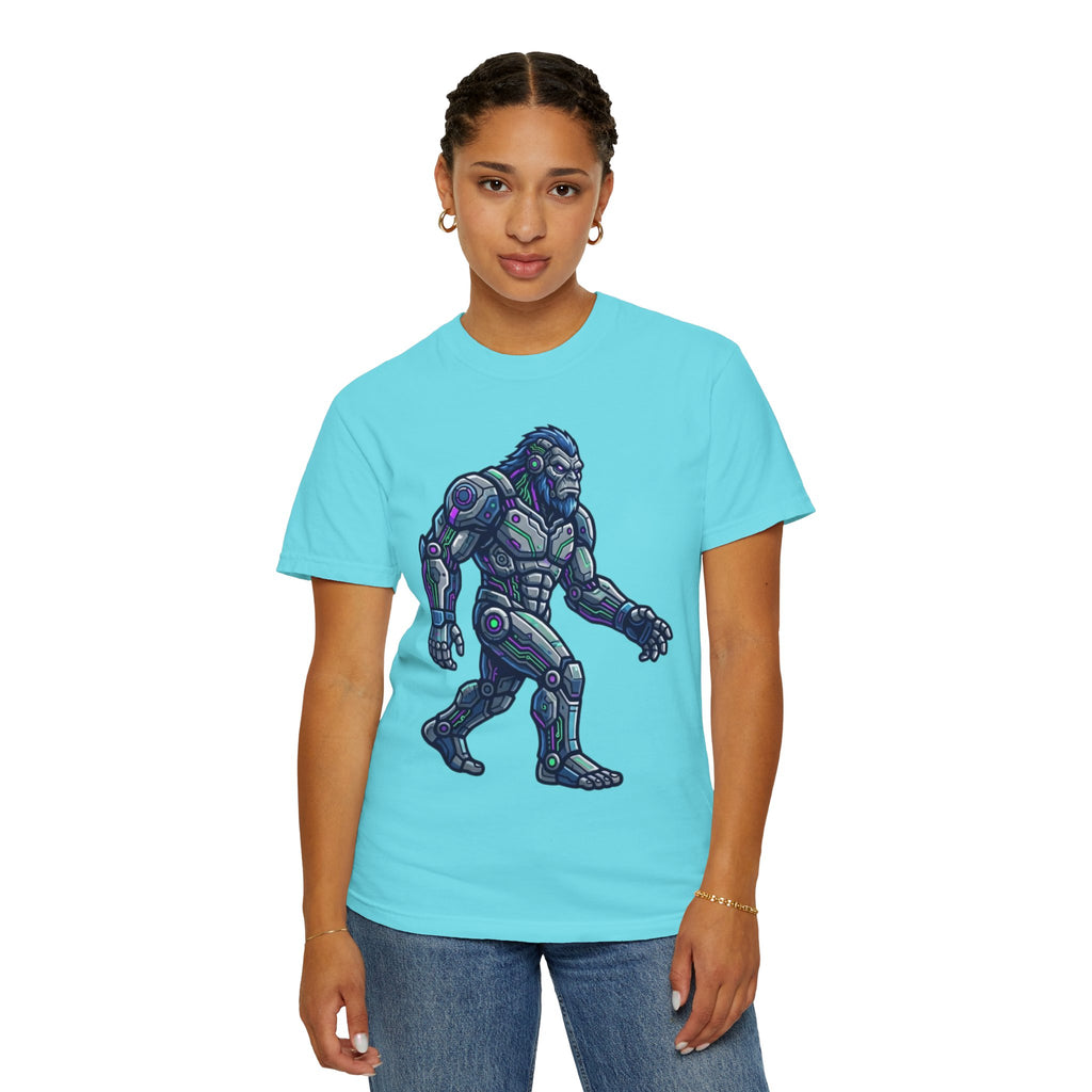 "Cyber Bigfoot" Unisex Garment-Dyed Tee