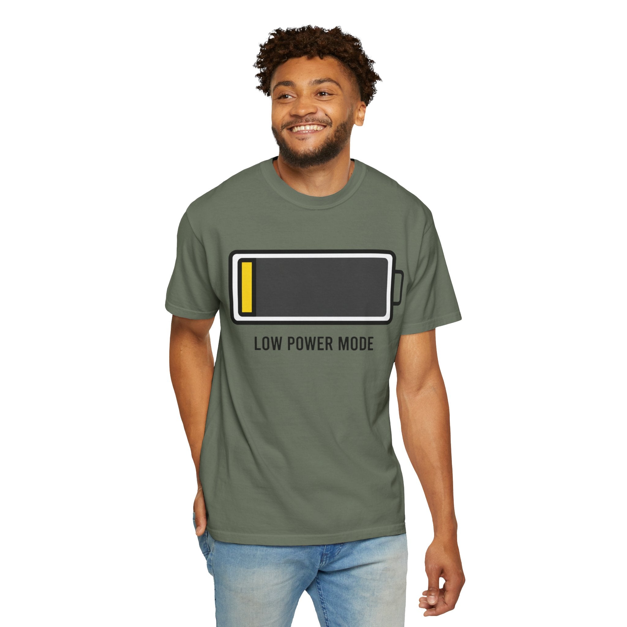 "Low Power Mode" Unisex Garment-Dyed Tee