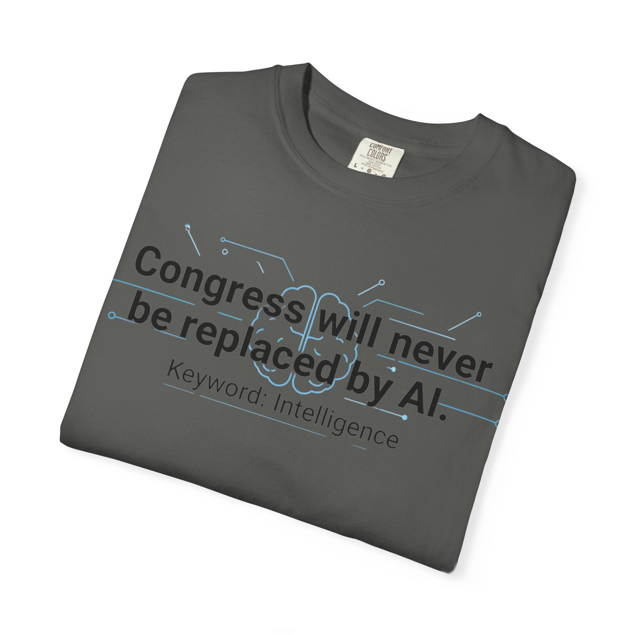 "Congress vs. AI T-Shirt" Unisex Garment-Dyed T-shirt