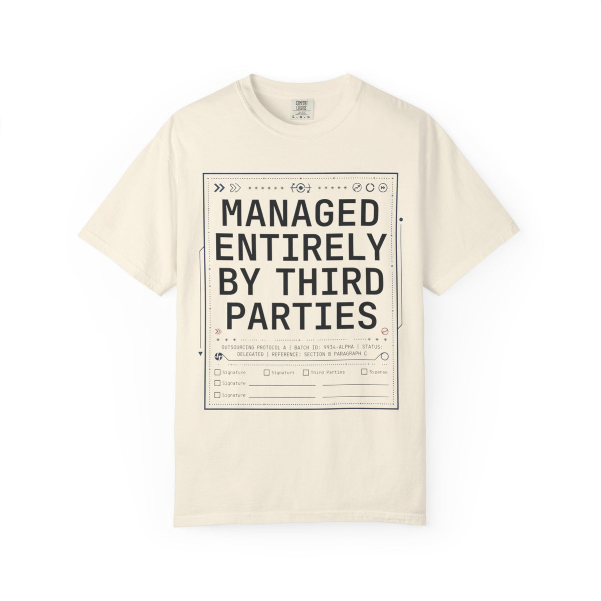 Color: Ivory | Managed Entirely By Third Parties Unisex Garment-Dyed Tee