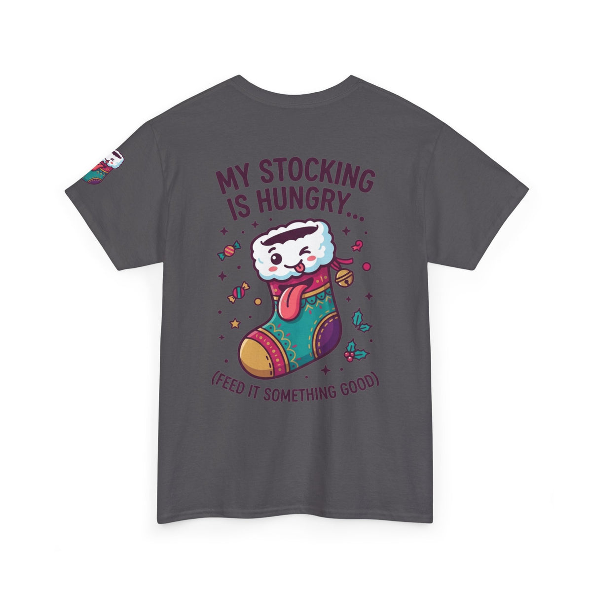 "My Stocking Is Hungry" Premium Graphic Tee